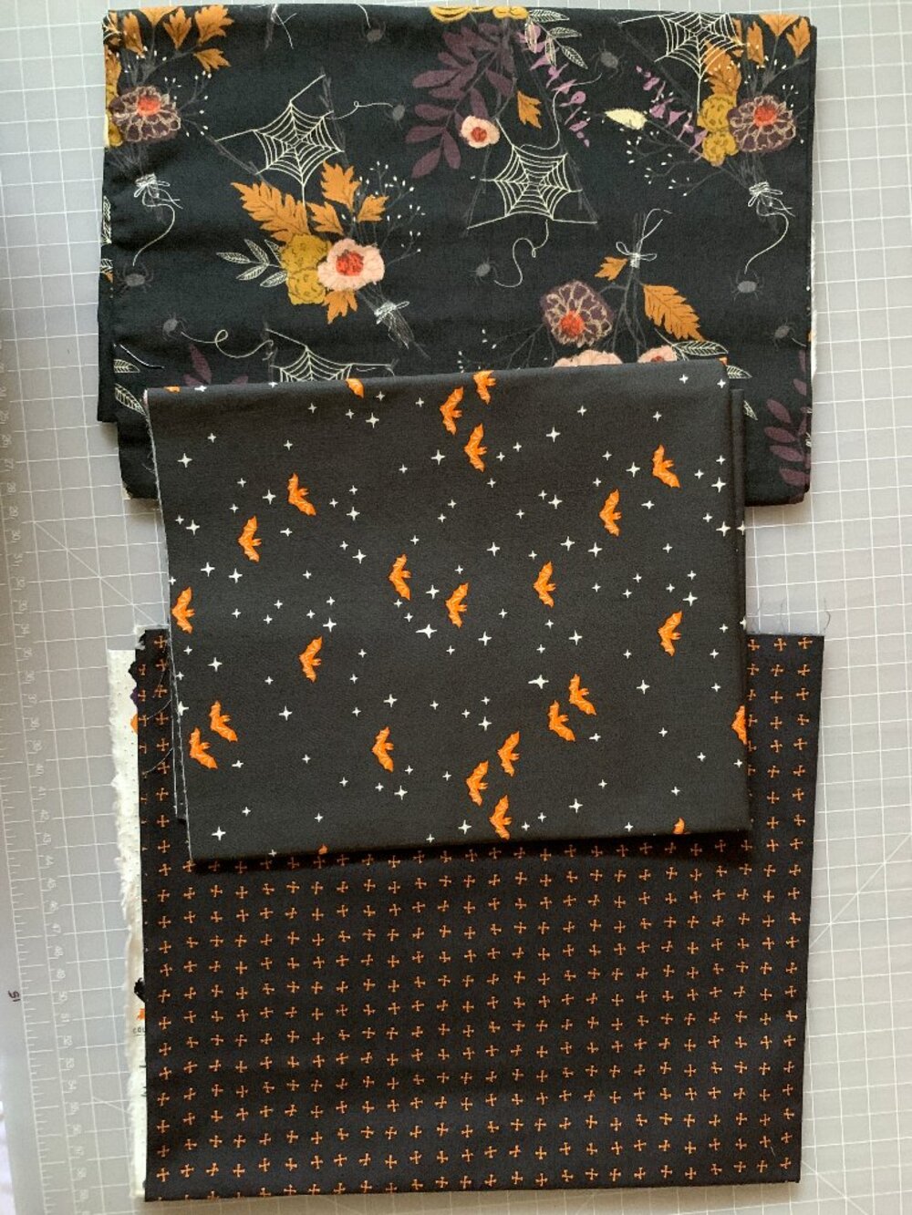 Bundle of Fabric - Halloween-Themed (Black)